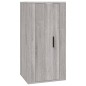 Set Mobili Porta TV 3 pz Grigio Sonoma in Legno Multistrato Set Mobili Porta TV 3 pz Grigio Sonoma in Legno Multistrato