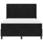 vidaXL Letto Box Spring con Materasso e LED Nero 140x200 cm Velluto vidaXL Letto Box Spring con Materasso e LED Nero 140x200 cm Velluto