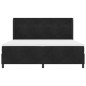 vidaXL Letto Box Spring con Materasso e LED Nero 200x200 cm Velluto