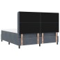 vidaXL Letto Box Spring con Materasso e LED Grigio Scuro 180x200 cm Velluto vidaXL Letto Box Spring con Materasso e LED Grigio Scuro 180x200 cm Velluto
