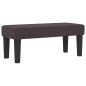 vidaXL Letto a molle con materasso e panca marrone scuro 100x200 cm Tessuto vidaXL Letto a molle con materasso e panca marrone scuro 100x200 cm Tessuto