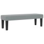 vidaXL Letto a Molle con Materasso & Panchina Grigio Chiaro 160x200 cm Tessuto vidaXL Letto a Molle con Materasso & Panchina Grigio Chiaro 160x200 cm Tessuto