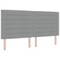 vidaXL Letto a Molle con Materasso e Panchina Grigio Chiaro 200x200 cm Tessuto vidaXL Letto a Molle con Materasso e Panchina Grigio Chiaro 200x200 cm Tessuto