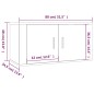 Set Mobili Porta TV 2 pz Rovere Marrone in Legno Multistrato Set Mobili Porta TV 2 pz Rovere Marrone in Legno Multistrato