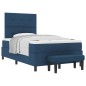 vidaXL Letto a Box Spring con Materasso Blu 120x190 cm Tessuto vidaXL Letto a Box Spring con Materasso Blu 120x190 cm Tessuto