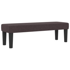 vidaXL Letto con Box Spring con Materasso e Panchina Marrone Scuro 120x200 cm Tessuto