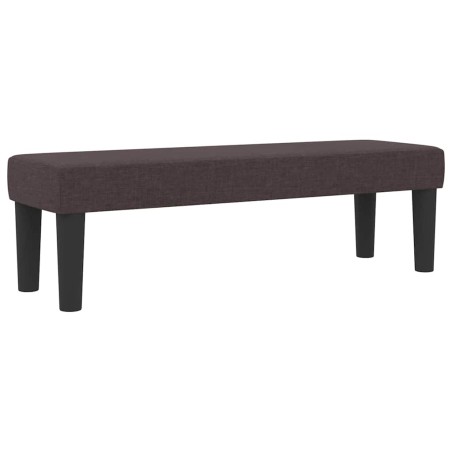 vidaXL Letto con Box Spring con Materasso e Panchina Marrone Scuro 120x200 cm Tessuto
