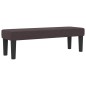 vidaXL Letto con Box Spring con Materasso e Panchina Marrone Scuro 120x200 cm Tessuto
