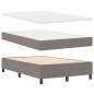 vidaXL Letto Box Spring con Materasso & Panca Taupe 120x200 cm Tessuto vidaXL Letto Box Spring con Materasso & Panca Taupe 120x200 cm Tessuto