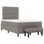 vidaXL Letto Box Spring con Materasso & Panca Taupe 120x200 cm Tessuto vidaXL Letto Box Spring con Materasso & Panca Taupe 120x200 cm Tessuto