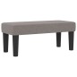 vidaXL Letto con Box Spring con Materasso e Panchina Taupe 80x200 cm Tessuto