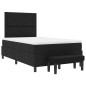 vidaXL Letto con Box Spring e Materasso Nera 120x200 cm Tessuto