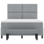 vidaXL Letto a Molle con Materasso e Panchina Grigio Chiaro 160x200 cm Tessuto vidaXL Letto a Molle con Materasso e Panchina Grigio Chiaro 160x200 cm Tessuto
