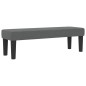 vidaXL Letto a Box Spring con Materasso e Panchina Grigio Scuro 160x200 cm Tessuto