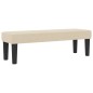 vidaXL Letto con Box Spring con Materasso & Panca Crema 200x200 cm in Tessuto vidaXL Letto con Box Spring con Materasso & Panca Crema 200x200 cm in Tessuto