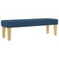 vidaXL Letto a Vano con Materasso e Panchina Blu 120x200 cm Tessuto