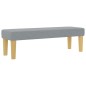 vidaXL Letto a Molla con Materasso e Panchina Grigio Chiaro 140x200 cm Tessuto vidaXL Letto a Molla con Materasso e Panchina Grigio Chiaro 140x200 cm Tessuto