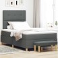 vidaXL Letto a Box Spring con Materasso e Panchina Grigio Scuro 120x190 cm Tessuto vidaXL Letto a Box Spring con Materasso e Panchina Grigio Scuro 120x190 cm Tessuto
