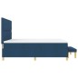 vidaXL Letto con Box Spring e Materasso & Panca Blu 180x200 cm Tessuto vidaXL Letto con Box Spring e Materasso & Panca Blu 180x200 cm Tessuto