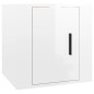 Set di Mobili Porta TV 6 pz Bianco Lucido in Legno Multistrato Set di Mobili Porta TV 6 pz Bianco Lucido in Legno Multistrato