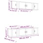 Set di Mobili Porta TV 6 pz Bianco Lucido in Legno Multistrato Set di Mobili Porta TV 6 pz Bianco Lucido in Legno Multistrato