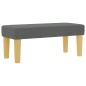 vidaXL Letto con Box Spring con Materasso e Panchina Grigio Scuro 90x200 cm Tessuto