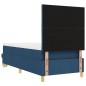 vidaXL Letto con Rete a Molle con Materasso e Panca Blu 90x200 cm Tessuto vidaXL Letto con Rete a Molle con Materasso e Panca Blu 90x200 cm Tessuto
