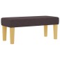vidaXL Letto con Rete a Molla con Materasso e Panchina Marrone Scuro 100x200 cm Tessuto vidaXL Letto con Rete a Molla con Materasso e Panchina Marrone Scuro 100x200 cm Tessuto