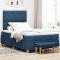 vidaXL Letto Box Spring con Materasso e Panca Blu 120x200 cm Tessuto vidaXL Letto Box Spring con Materasso e Panca Blu 120x200 cm Tessuto