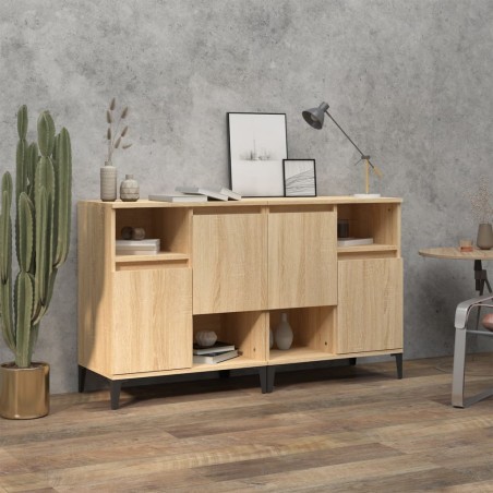 Credenze 2pz Rovere Sonoma 60x35x70 cm in Legno Multistrato