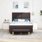 vidaXL Letto a Box Spring con Materasso e Panchina Marrone Scuro 140x200 cm Tessuto vidaXL Letto a Box Spring con Materasso e Panchina Marrone Scuro 140x200 cm Tessuto