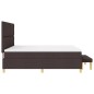 vidaXL Letto con Box Spring con Materasso e Panchina Marrone Scuro 180x200 cm Tessuto vidaXL Letto con Box Spring con Materasso e Panchina Marrone Scuro 180x200 cm Tessuto