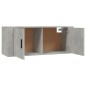 Set di Mobili Porta TV 3 pz Grigio Cemento in Legno Multistrato Set di Mobili Porta TV 3 pz Grigio Cemento in Legno Multistrato
