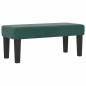 vidaXL Letto con Box Spring con Materasso e Panchina Verde Scuro 100x200 cm Velluto