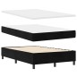 vidaXL Box Spring Bed con Materasso & Panchina Nero 120x190 cm Velluto vidaXL Box Spring Bed con Materasso & Panchina Nero 120x190 cm Velluto