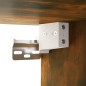 Set Mobili Porta TV 3 pz Rovere Fumo in Legno Multistrato Set Mobili Porta TV 3 pz Rovere Fumo in Legno Multistrato