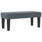 vidaXL Letto Box Spring con Materasso & Panca Grigio Scuro 90x190 cm Velluto vidaXL Letto Box Spring con Materasso & Panca Grigio Scuro 90x190 cm Velluto