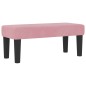 vidaXL Letto con Base a Molla e Materasso Rosa 90x190 cm in Velluto