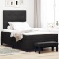vidaXL Letto a Molle con Materasso & Panca Nera 120x190 cm Velluto vidaXL Letto a Molle con Materasso & Panca Nera 120x190 cm Velluto