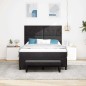 vidaXL Letto con Base a Molle con Materasso e Panca Nero 160x200 cm Velluto