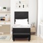 vidaXL Letto con Box Spring con Materasso e Panca Nero 80x200 cm Velluto vidaXL Letto con Box Spring con Materasso e Panca Nero 80x200 cm Velluto