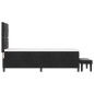 vidaXL Letto con Box Spring con Materasso e Panca Nero 80x200 cm Velluto vidaXL Letto con Box Spring con Materasso e Panca Nero 80x200 cm Velluto