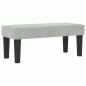 vidaXL Letto con Box Spring e Materasso & Panca Grigio Chiaro 90x200 cm Velluto
