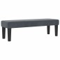 vidaXL Letto Box Spring con Materasso e Panchina Grigio Scuro 120x190 cm Velluto