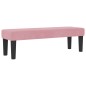 vidaXL Letto Box Spring con Materasso e Panchina Rosa 140x190 cm Velluto