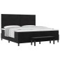 vidaXL Letto con Box Spring con Materasso e Panca Nero 200x200 cm Velluto vidaXL Letto con Box Spring con Materasso e Panca Nero 200x200 cm Velluto