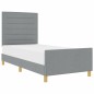 vidaXL Struttura Letto Grigio Chiaro 80x200 cm in Tessuto vidaXL Struttura Letto Grigio Chiaro 80x200 cm in Tessuto