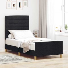 vidaXL Rete Letto Nera 80x200 cm