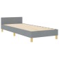 vidaXL Struttura Letto Grigio Chiaro 90x190 cm Tessuto vidaXL Struttura Letto Grigio Chiaro 90x190 cm Tessuto