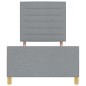 vidaXL Struttura Letto Grigio Chiaro 90x190 cm Tessuto vidaXL Struttura Letto Grigio Chiaro 90x190 cm Tessuto